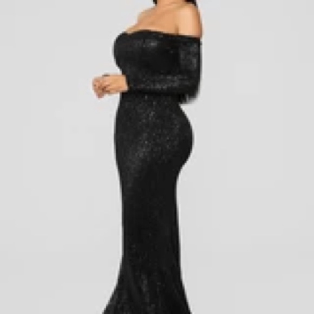 Got Class Sequin Dress Black L